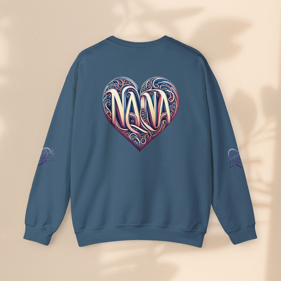 Nana Heart Design Unisex Crewneck Sweatshirt - Cozy Gift for Grandmothers
