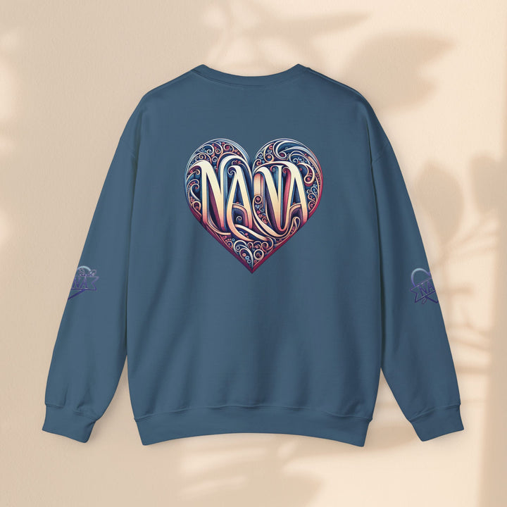 Nana Heart Design Unisex Crewneck Sweatshirt - Cozy Gift for Grandmothers