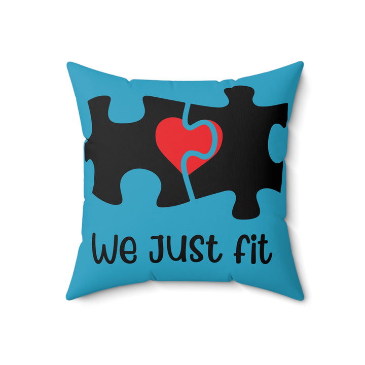 Spun Polyester Square Pillow - We Just Fit