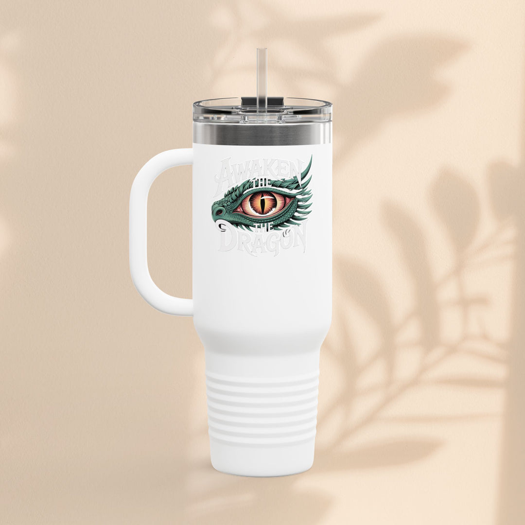 Dragon Insulated Travel Mug | 40oz | Awaken The Dragon | Perfect for Coffee Lovers, Eco-Friendly Designs