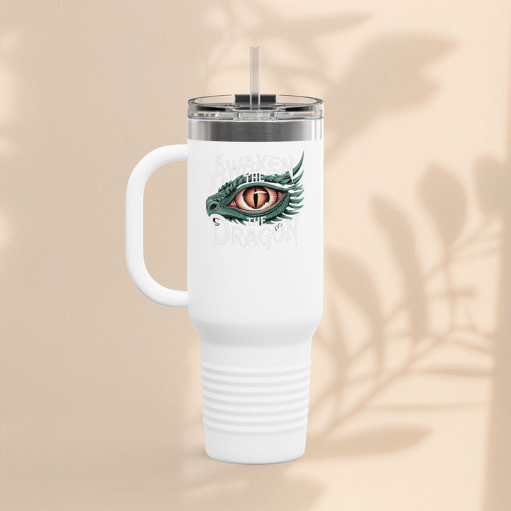 Dragon Insulated Travel Mug | 40oz | Awaken The Dragon | Perfect for Coffee Lovers, Eco-Friendly Designs