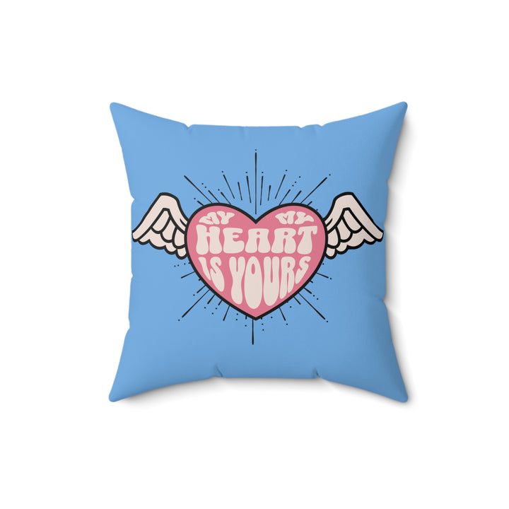 Spun Polyester Square Pillow - My Heart Is Yours