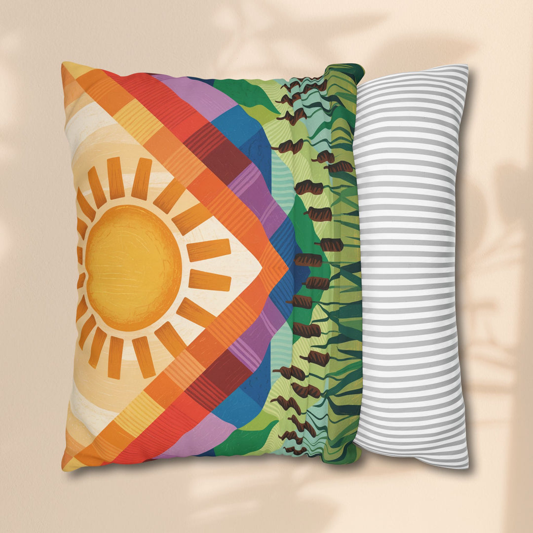 Seminole Sunburst - Vibrant Sunburst Decorative Pillowcase