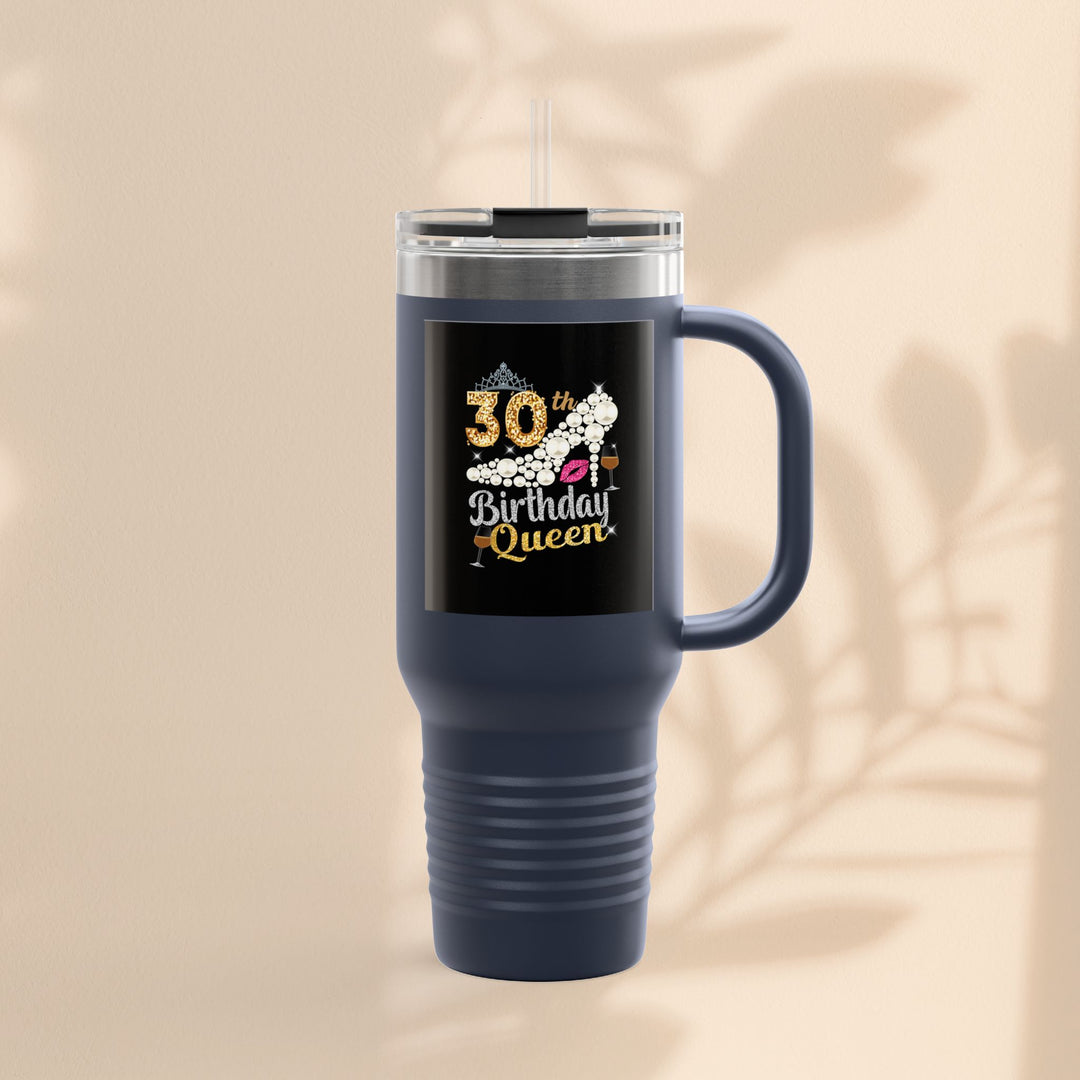 30th Birthday Queen Insulated Travel Mug | 40oz Tumbler for Celebrations, Gifts, and Parties | Stylish Drinkware for Her | Birthday [...]