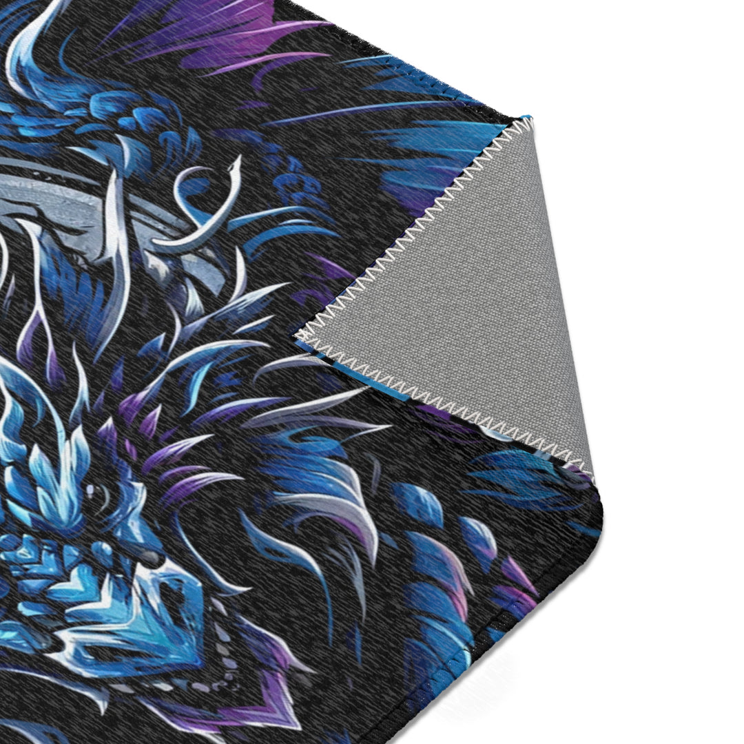 Mystical Dragon Area Rug - Bohemian Home Decor, Gift for Fantasy Lovers