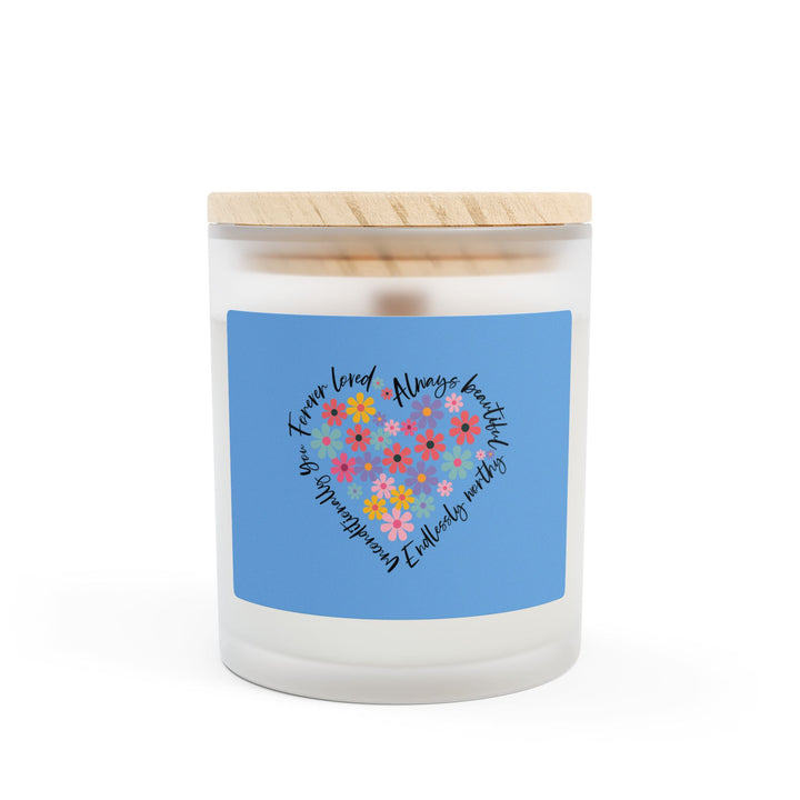 Candle - Frosted Glass Candle, 11oz 'Forever Loved'