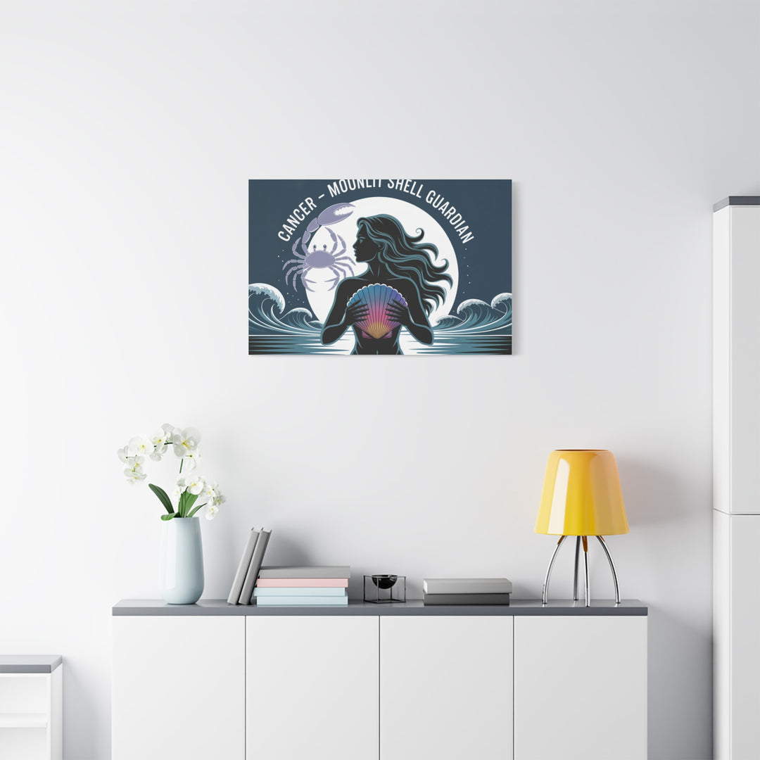 Zodiac Cancer Matte Stretched Canvas Wall Art