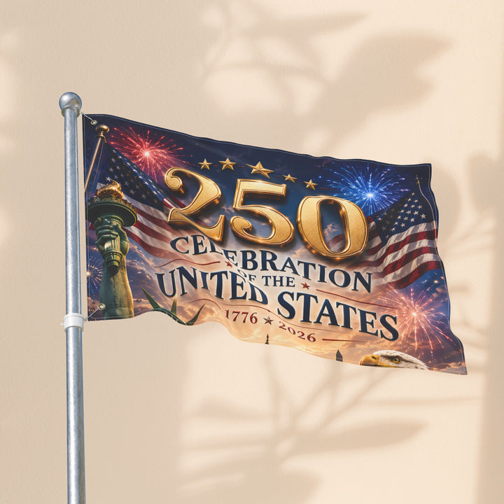 250th United States Celebration Flag — Double-Sided Patriotic Flag