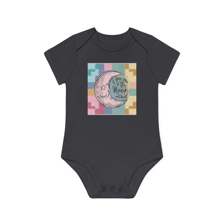 Baby Organic Short Sleeve Bodysuit - Love You To The Moon and Back