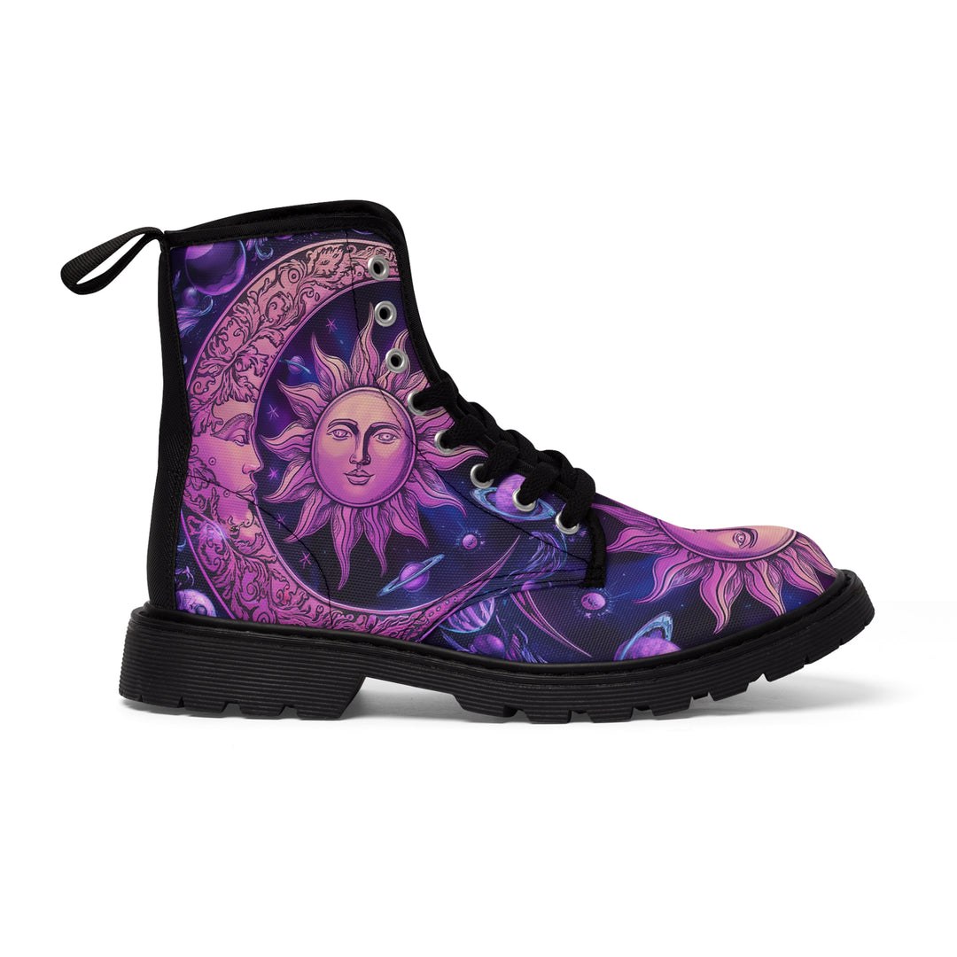 Women's Canvas Boots - Purple Moon