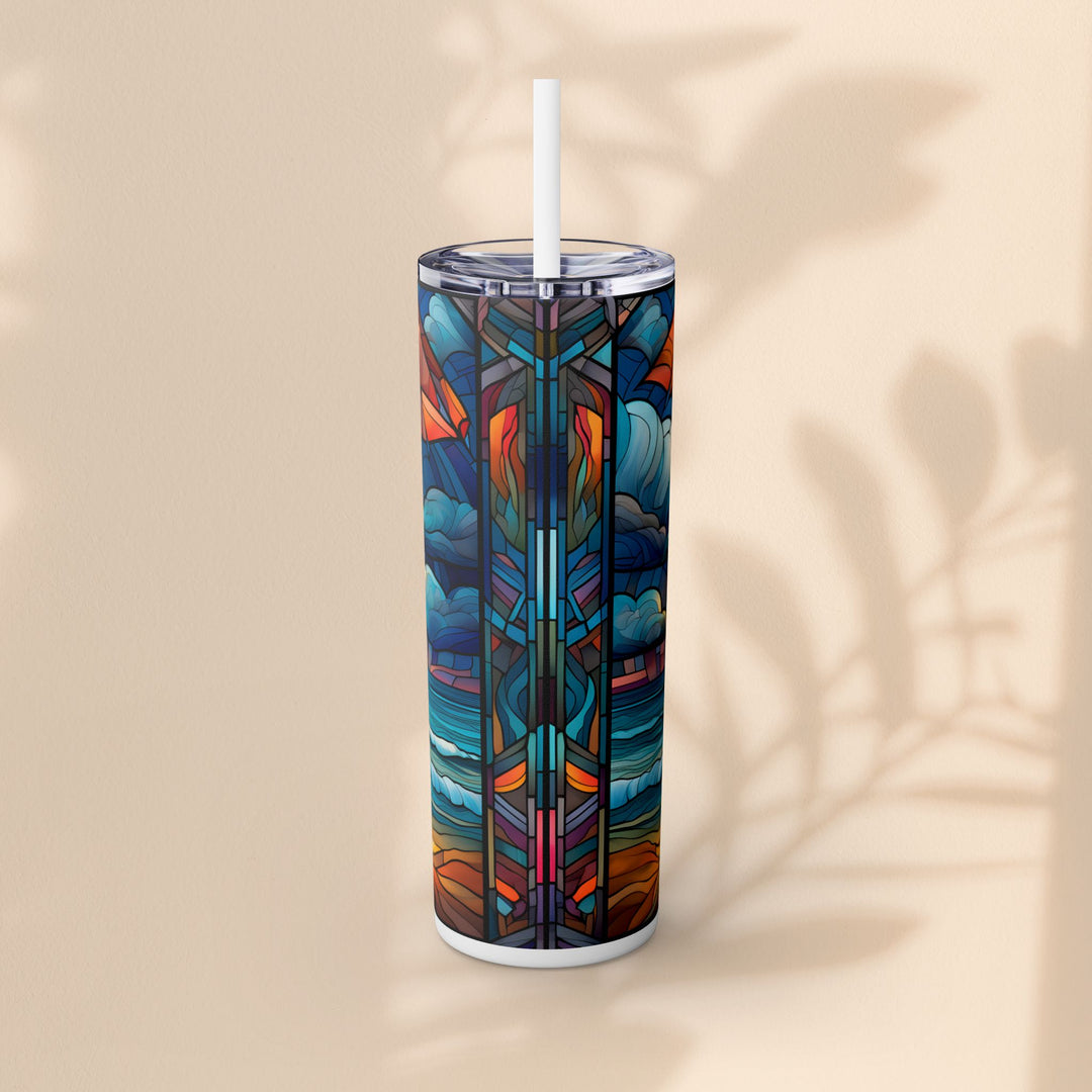 Skinny Tumbler with Straw, 20oz - Beach Chair Life