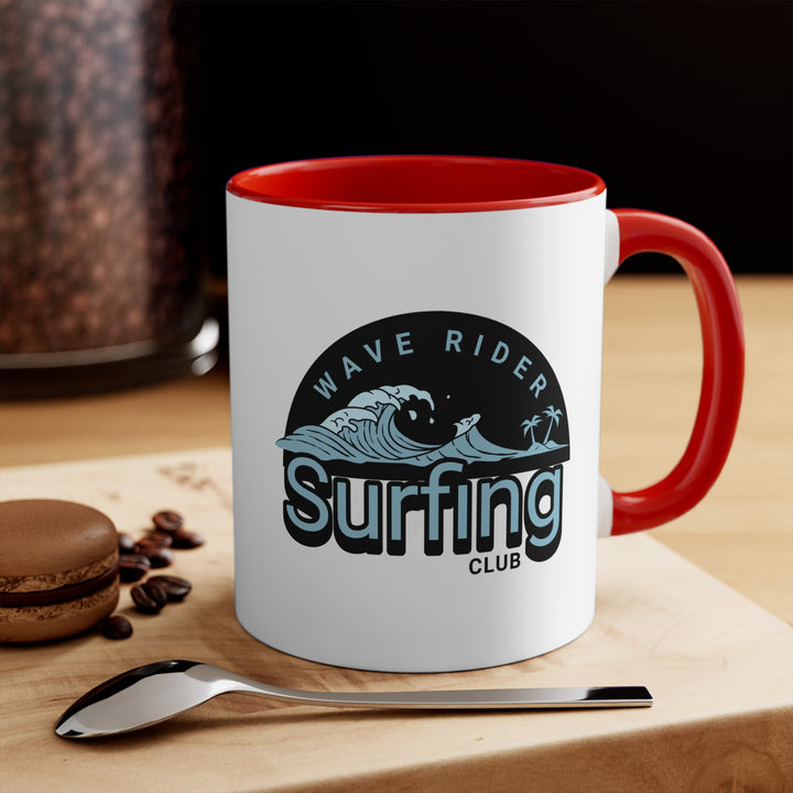 11oz Accent Mug - Wave Surfing