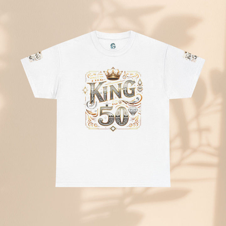 Royal 50th Birthday Tee, Vintage King Shirt, Men’s Birthday Gift, Celebrate 50 Years, Custom Graphic T-Shirt, Fun Party Top