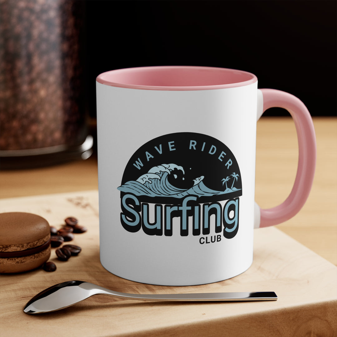 11oz Accent Mug - Wave Surfing