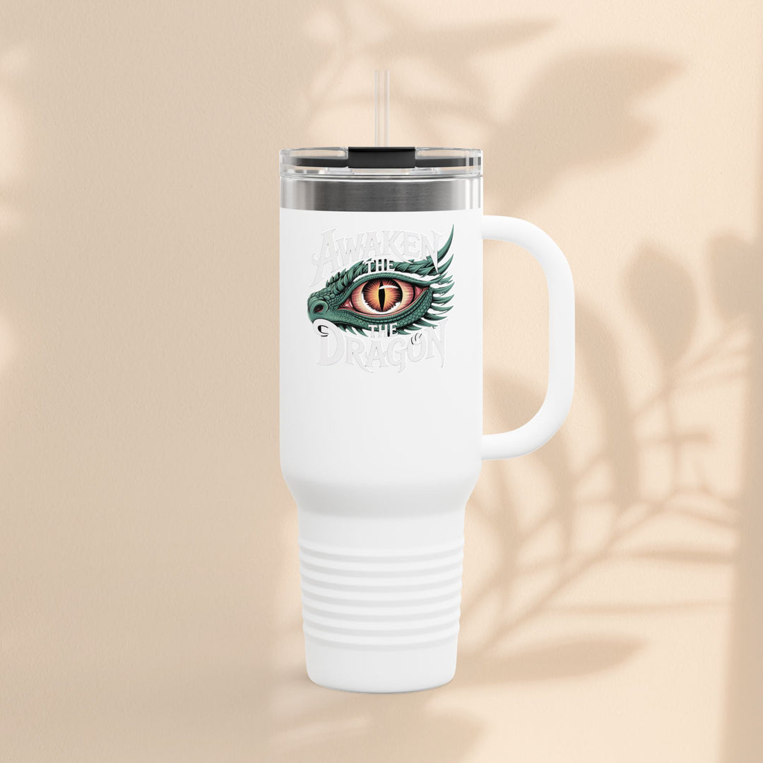 Dragon Insulated Travel Mug | 40oz | Awaken The Dragon | Perfect for Coffee Lovers, Eco-Friendly Designs