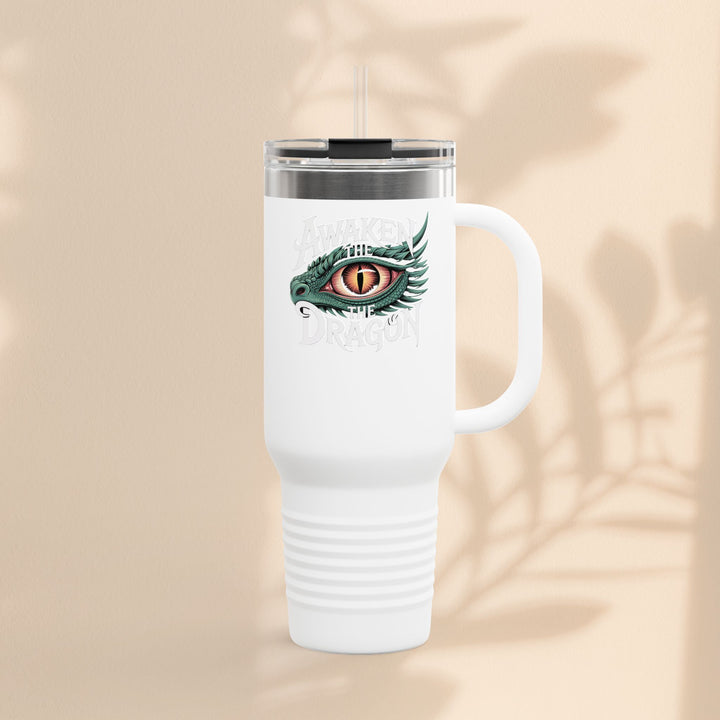 Dragon Insulated Travel Mug | 40oz | Awaken The Dragon | Perfect for Coffee Lovers, Eco-Friendly Designs