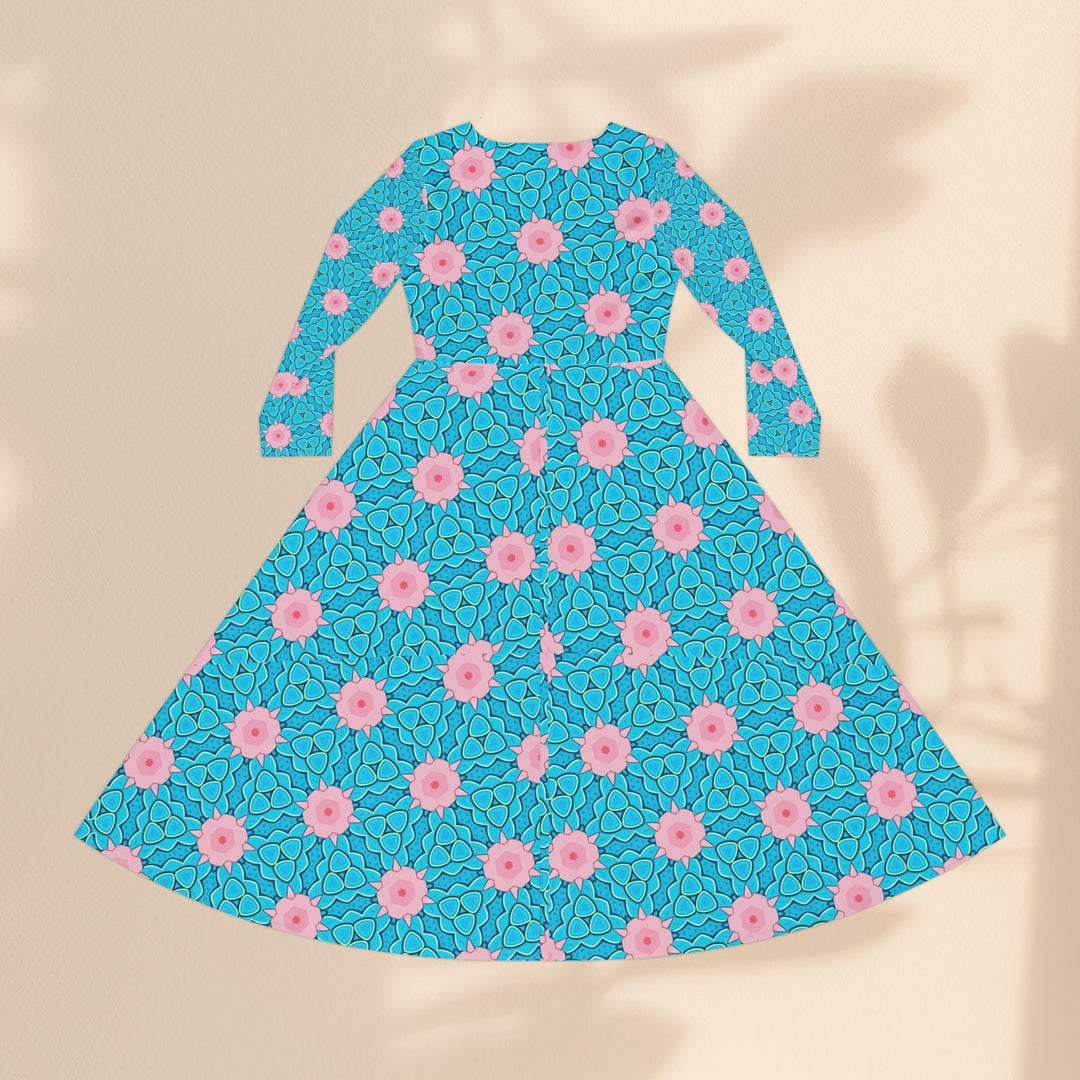 Long Sleeve Dance Dress - Mermaid Garden