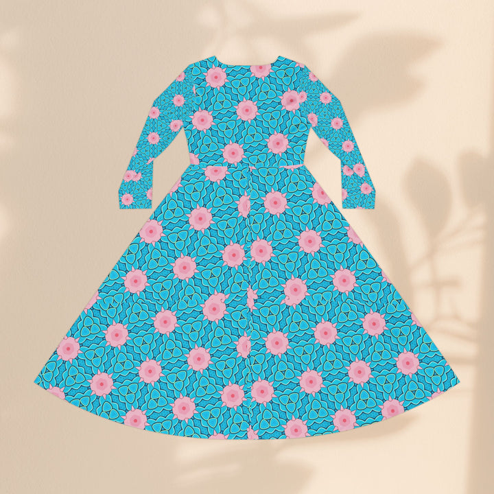 Long Sleeve Dance Dress - Mermaid Garden
