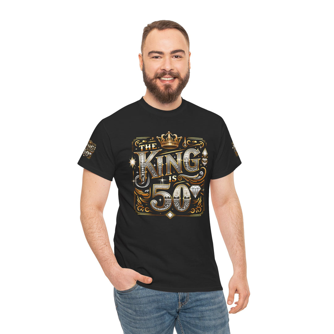 Royal 50th Birthday Tee, Vintage King Shirt, Men’s Birthday Gift, Celebrate 50 Years, Custom Graphic T-Shirt, Fun Party Top