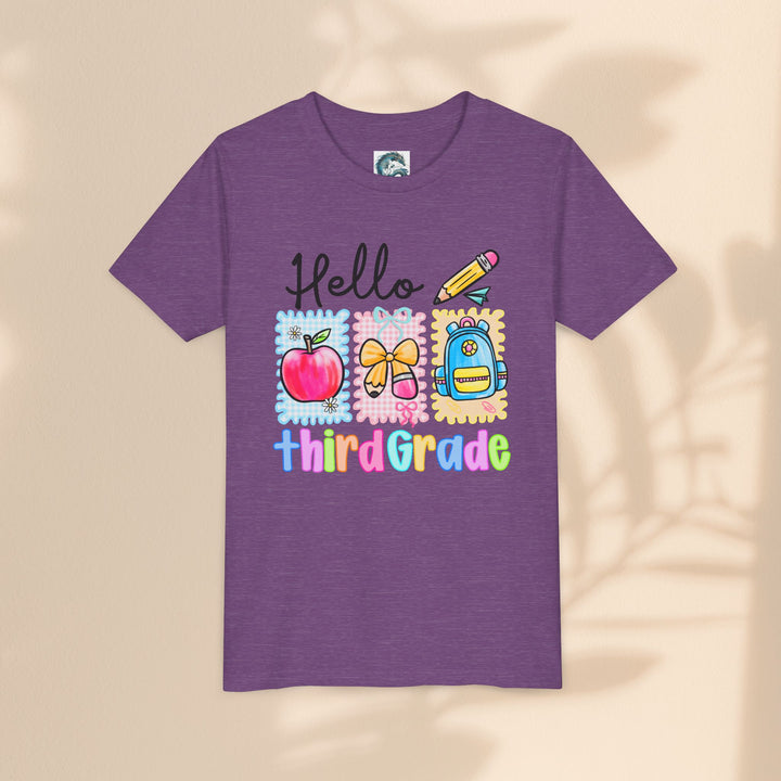 Colorful Third Grade Youth Tee, Back to School Shirt, Kids Graphic T-Shirt, 3rd Grade Celebration Apparel, Cute School Outfit, Fun [...]