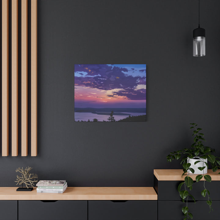 Elegant Sunset Canvas Print for Bedroom and Living Room