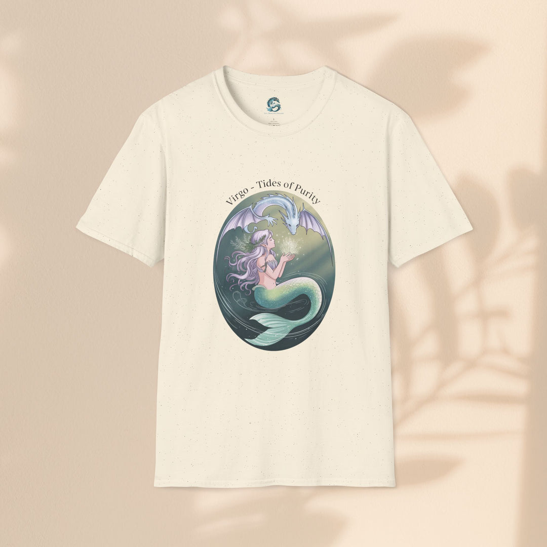Mermaid Virgo T-Shirt, Ocean Art Tee, Summer Fashion, Gift for Beach Lovers, Sea Creature Apparel