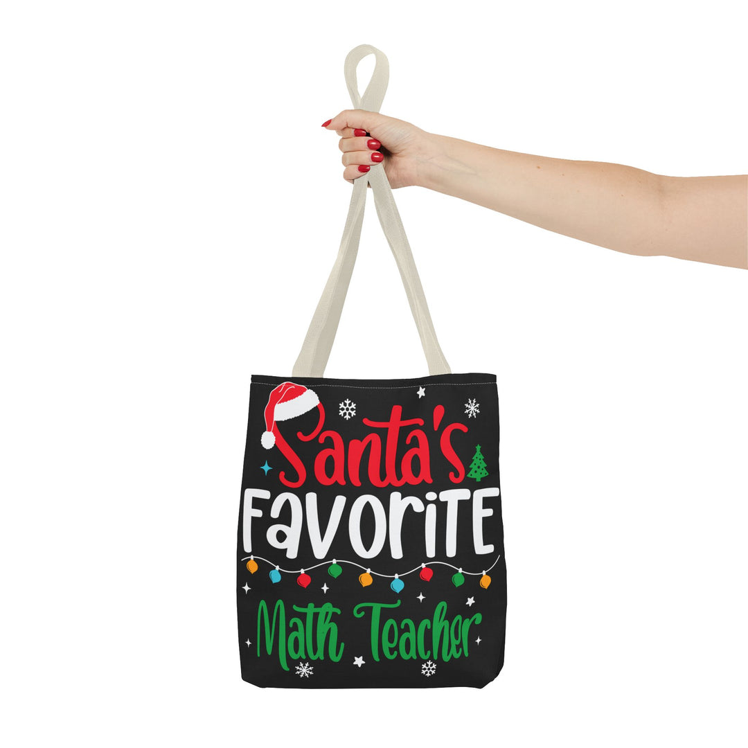 Tote Bag (AOP) - Santa's Favorite Math Teacher