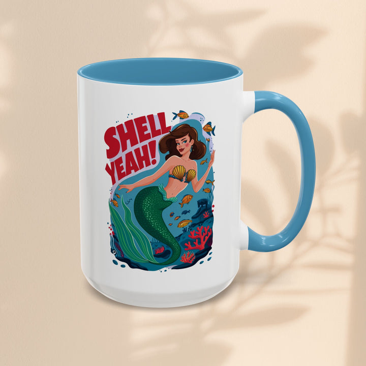 Accent Coffee Mug (11, 15oz) - Shell Yeah