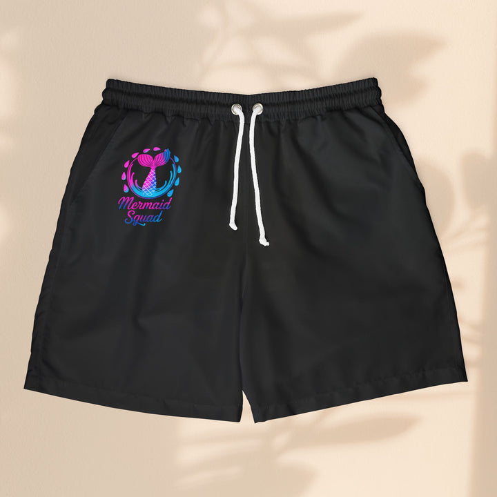 Mermaid Squad Unisex Swim Shorts - Fun Beachwear for Summer Adventures