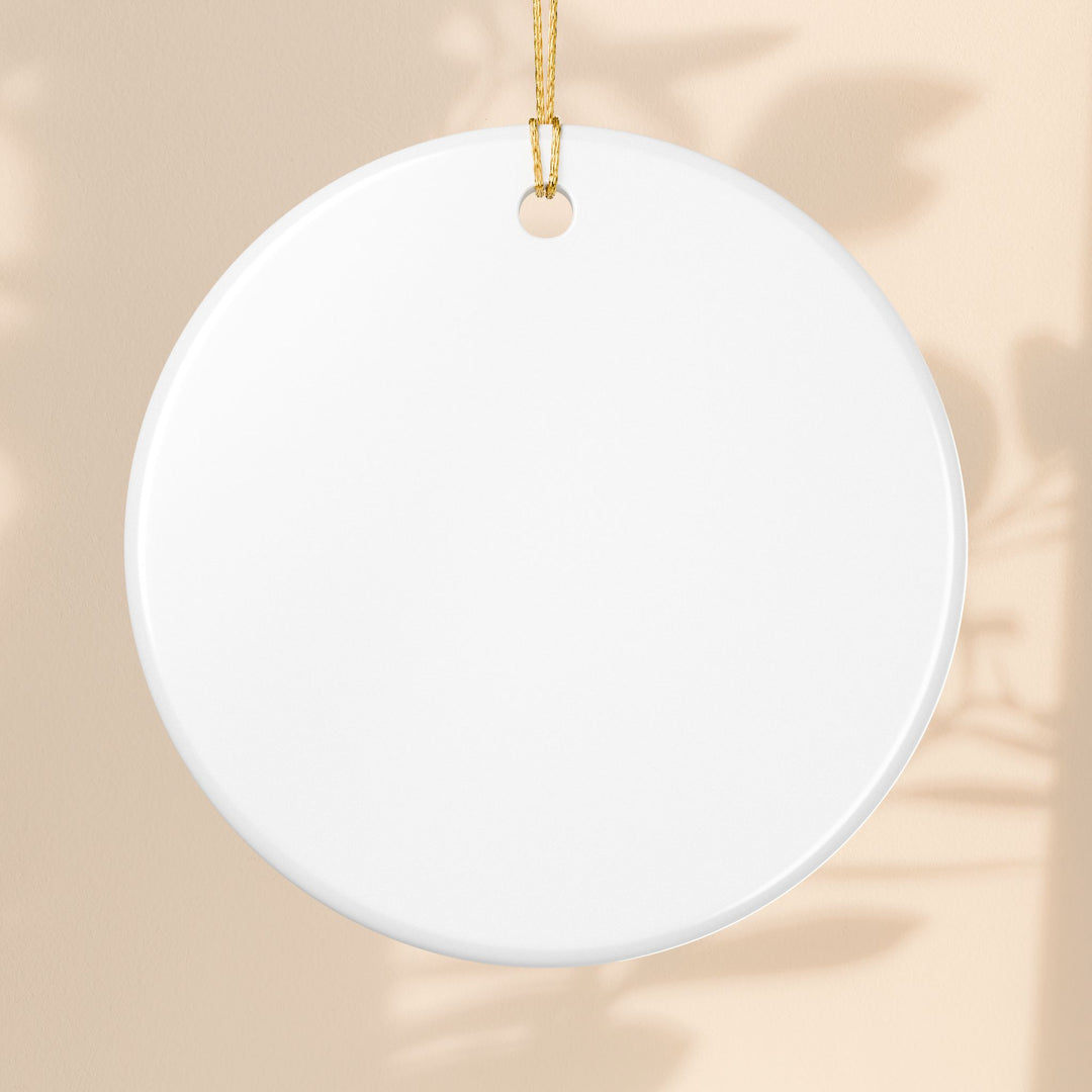 Joy To The World Ceramic Ornament – Religious Christmas Tree Decoration & Holiday Keepsake