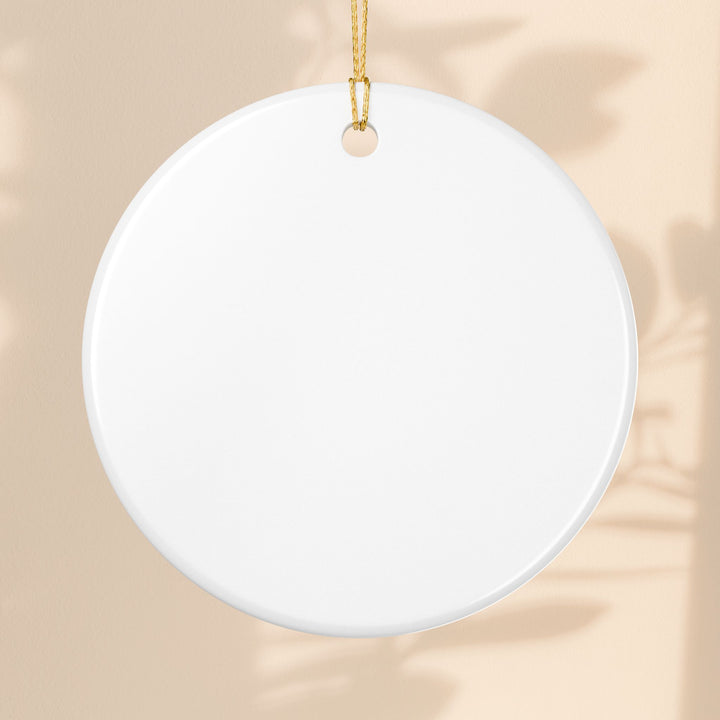 Joy To The World Ceramic Ornament – Religious Christmas Tree Decoration & Holiday Keepsake