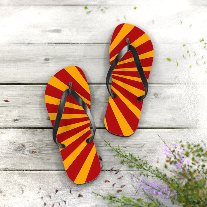 Flip Flops - Red Yellow