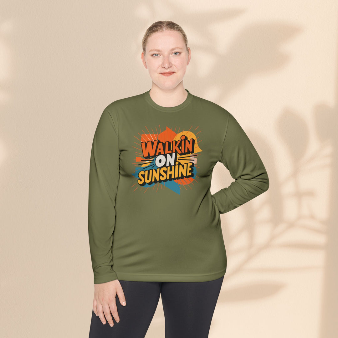 Unisex Lightweight Long Sleeve Tee - Walking On Sunshine