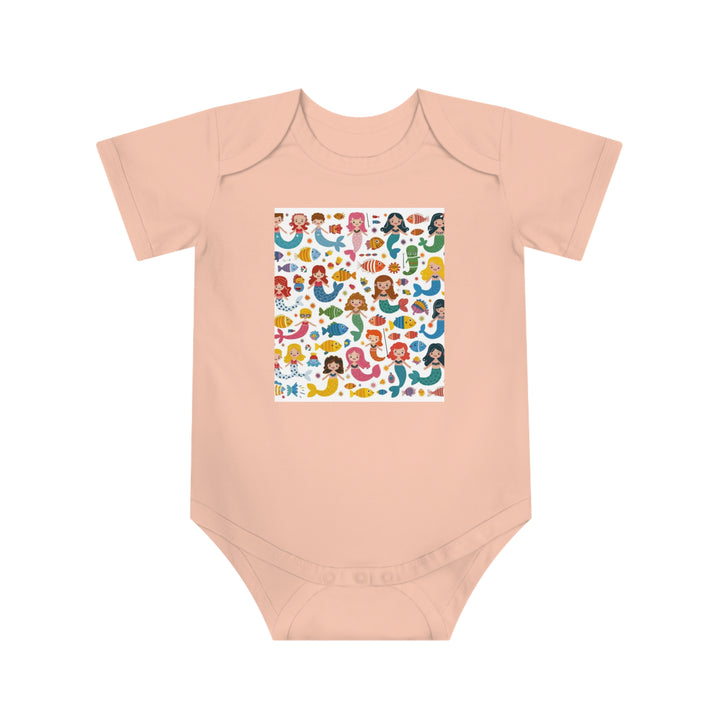 Baby Short Sleeve Bodysuit - Little Mermaids