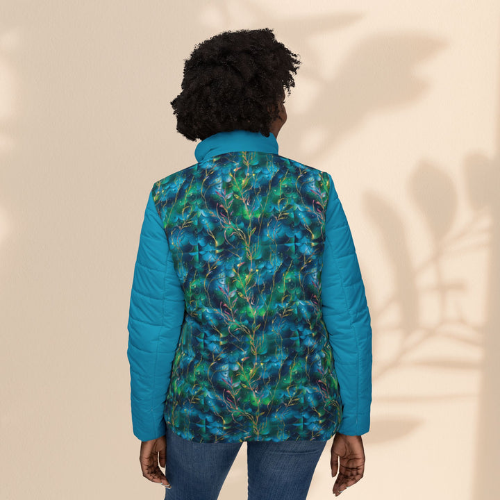 Women’s Puffer Jacket (AOP) - Mermaid Home