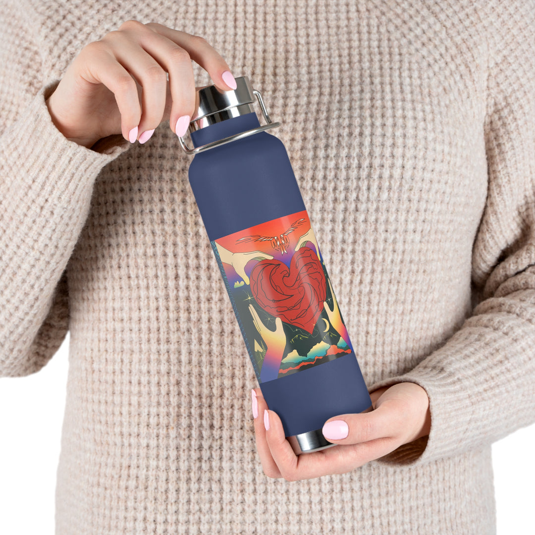 Copper Vacuum Insulated Bottle, 22oz - Give You My Heart