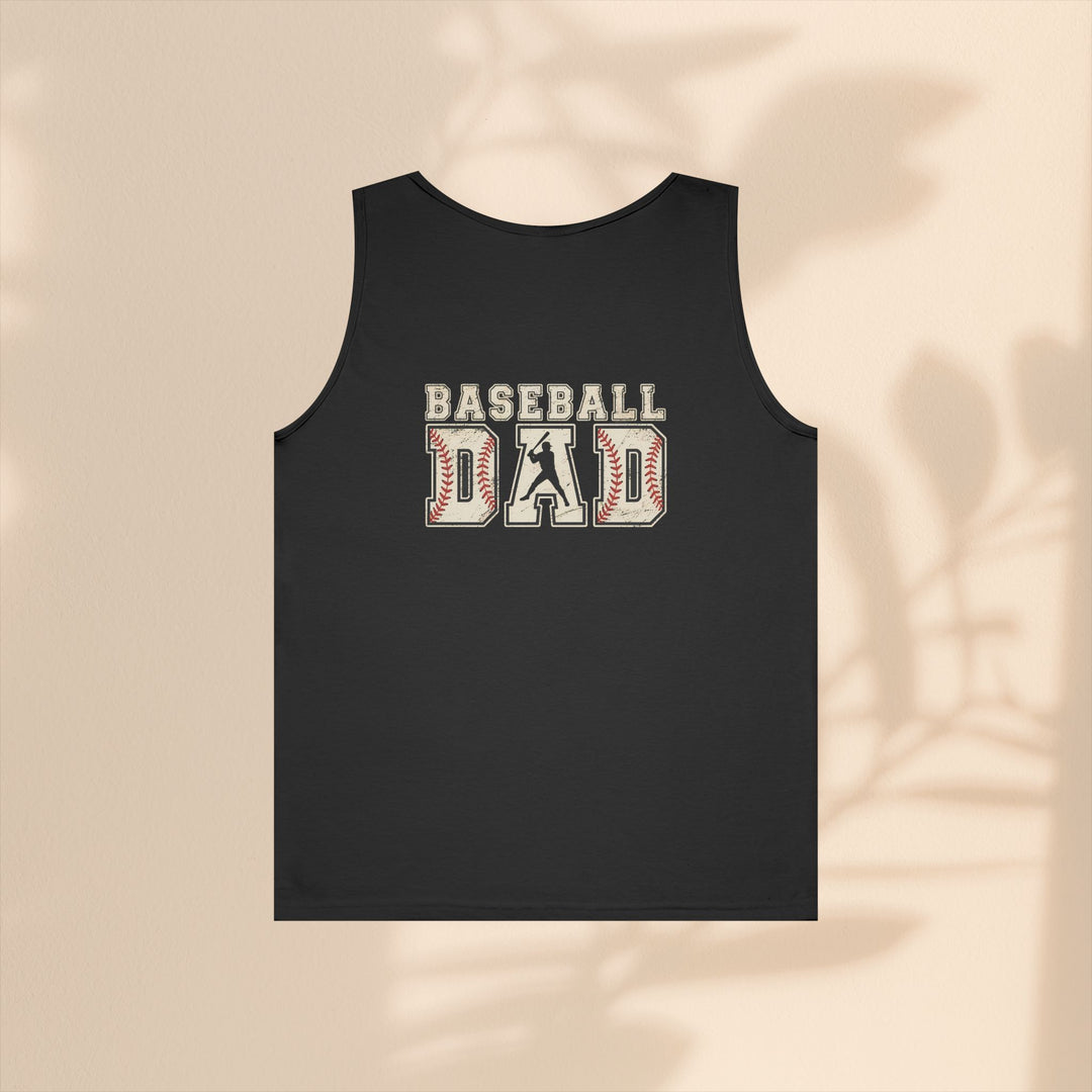 Baseball Dad Unisex Heavy Cotton Tank Top - Perfect for Summer BBQs and Game Days