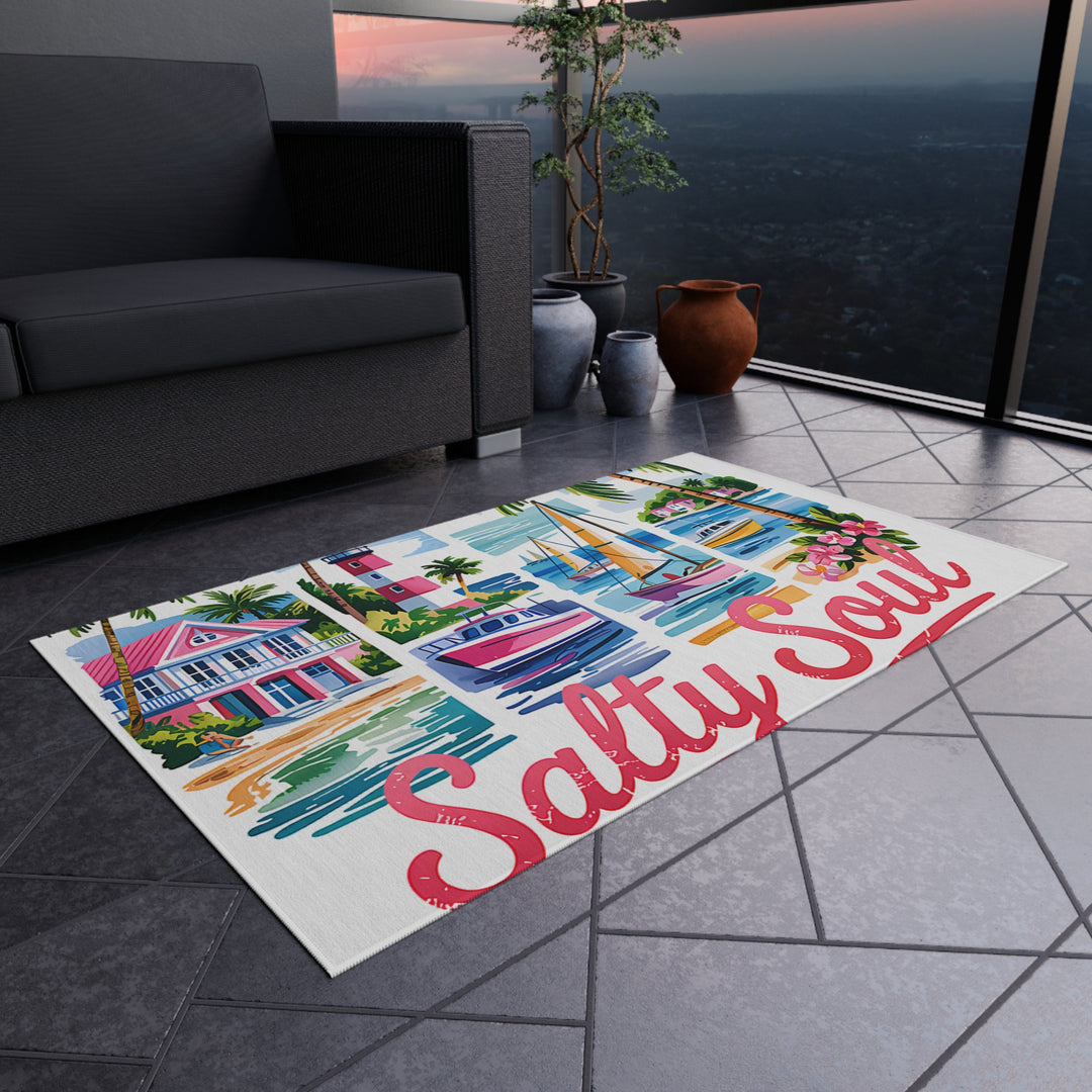 Pensacola Florida Outdoor Rug, Coastal Home Accessory