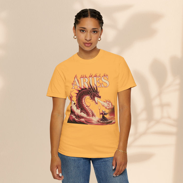 Aries Graphic T-Shirt: Unisex Astrology Tee, Zodiac Shirt for Birthdays & Everyday Wear, Perfect Gift for Aries Friends