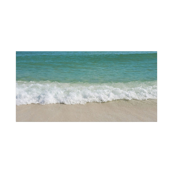 Beach Waves Matte Canvas Print – 1.25-Inch Stretched Seascape