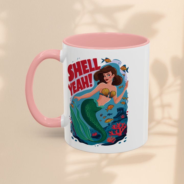 Accent Coffee Mug (11, 15oz) - Shell Yeah