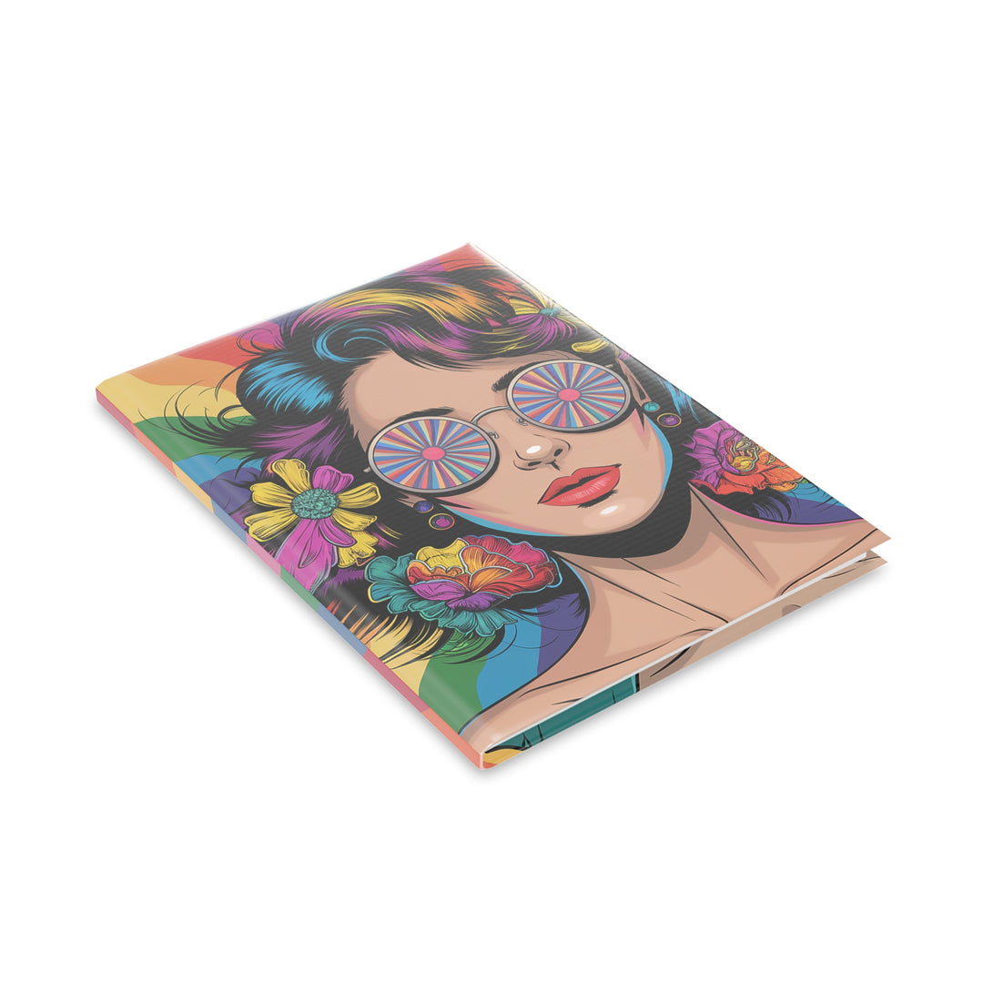 Hardcover Notebook with Puffy Covers - Hippie Girls