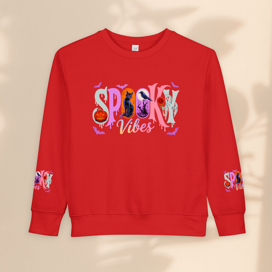 Toddler Spooky Vibes Sweatshirt - Halloween Kids Outfit