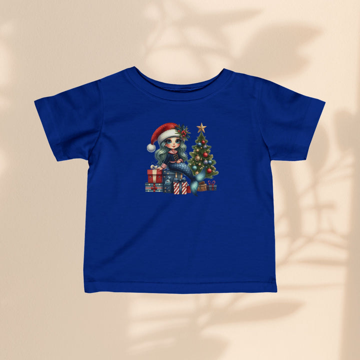 Infant Fine Jersey Tee - Mermaid Christmas