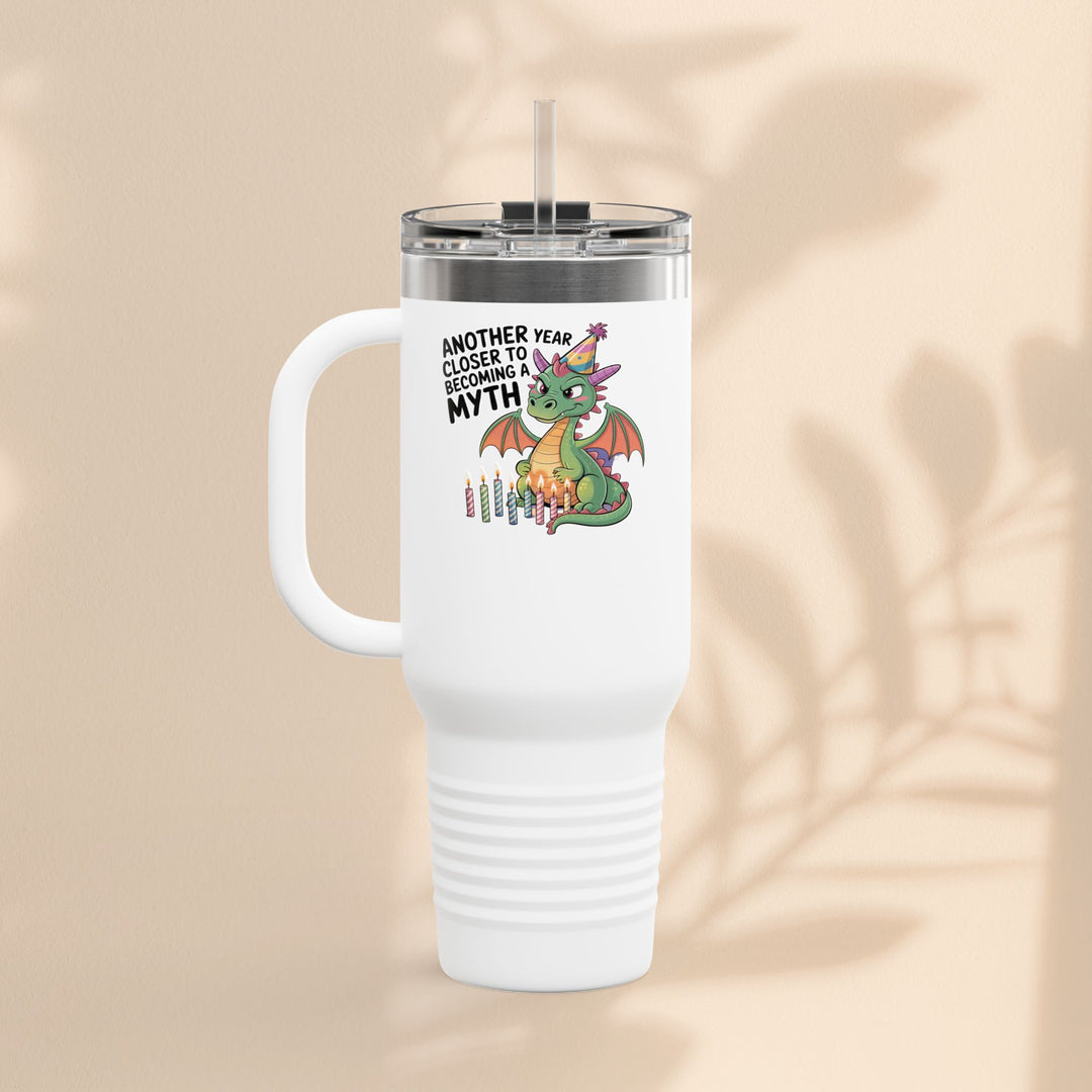 Dragon Insulated Travel Mug, 40oz, Dragon Birthday Tumbler