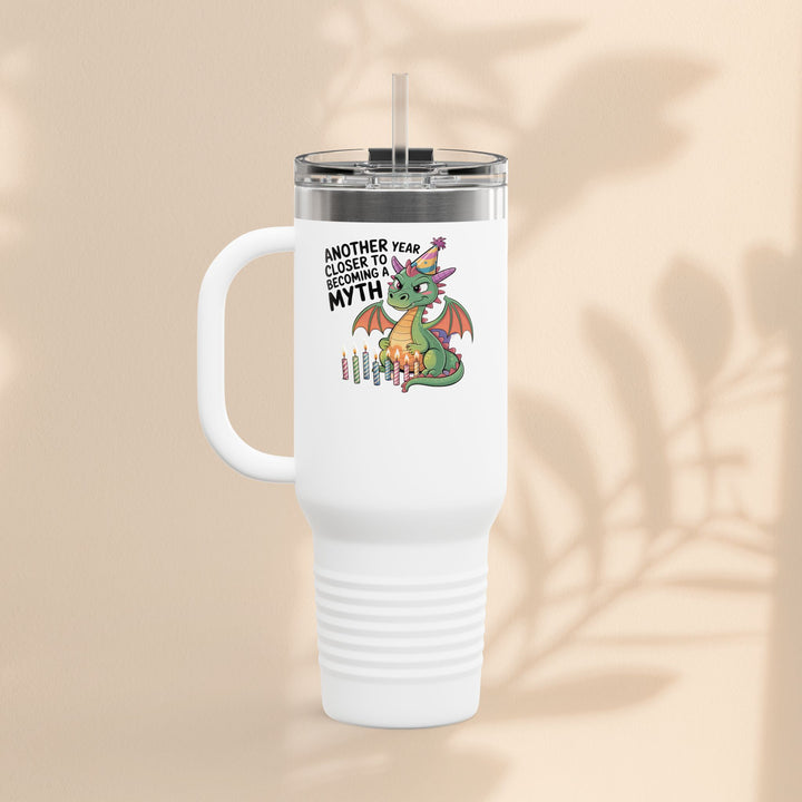 Dragon Insulated Travel Mug, 40oz, Dragon Birthday Tumbler