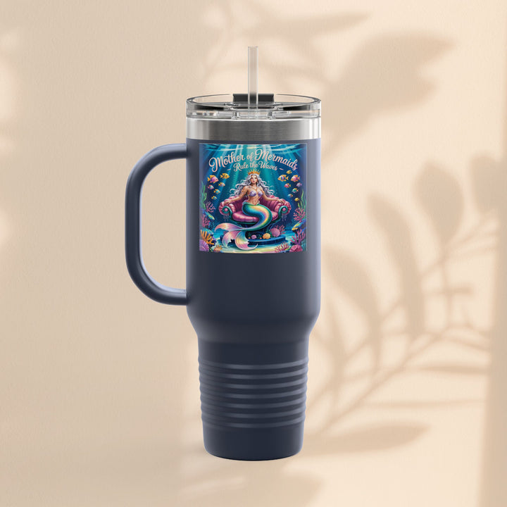 Mother of the Mermaids Insulated Travel Mug, 40oz | Perfect for Road Trips, Summer Days