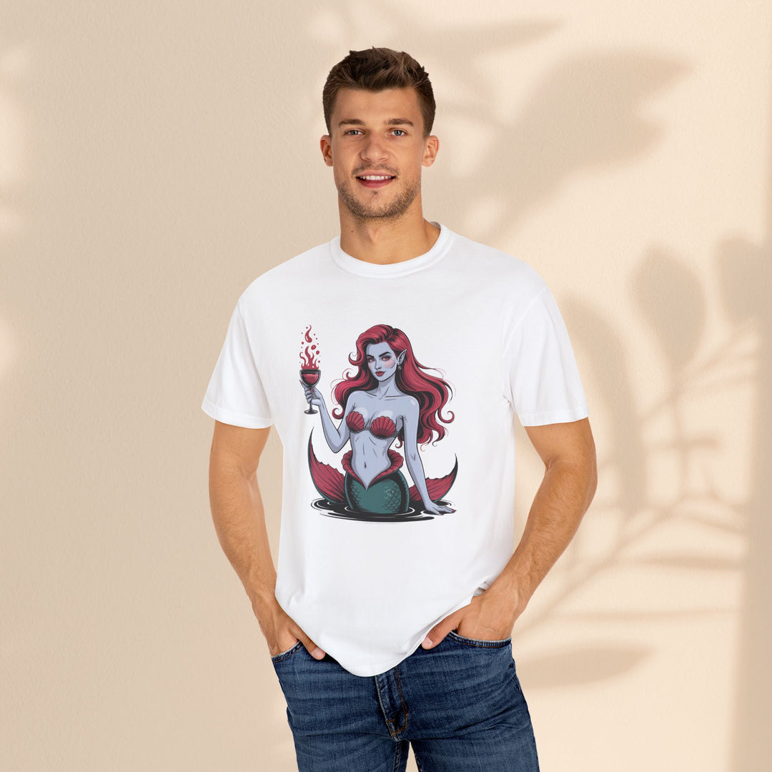 Mermaid-Themed Unisex T-Shirt – Fun Summer Apparel, Beach Lover Gift, Vintage Style Tee