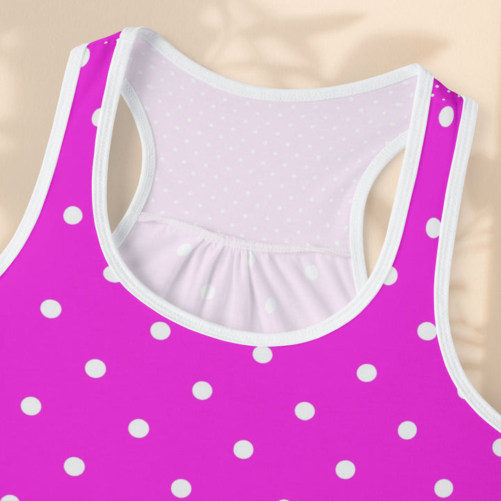 Women’s Pink Polka Dotted Tank Top — Cute Lightweight Summer Essential