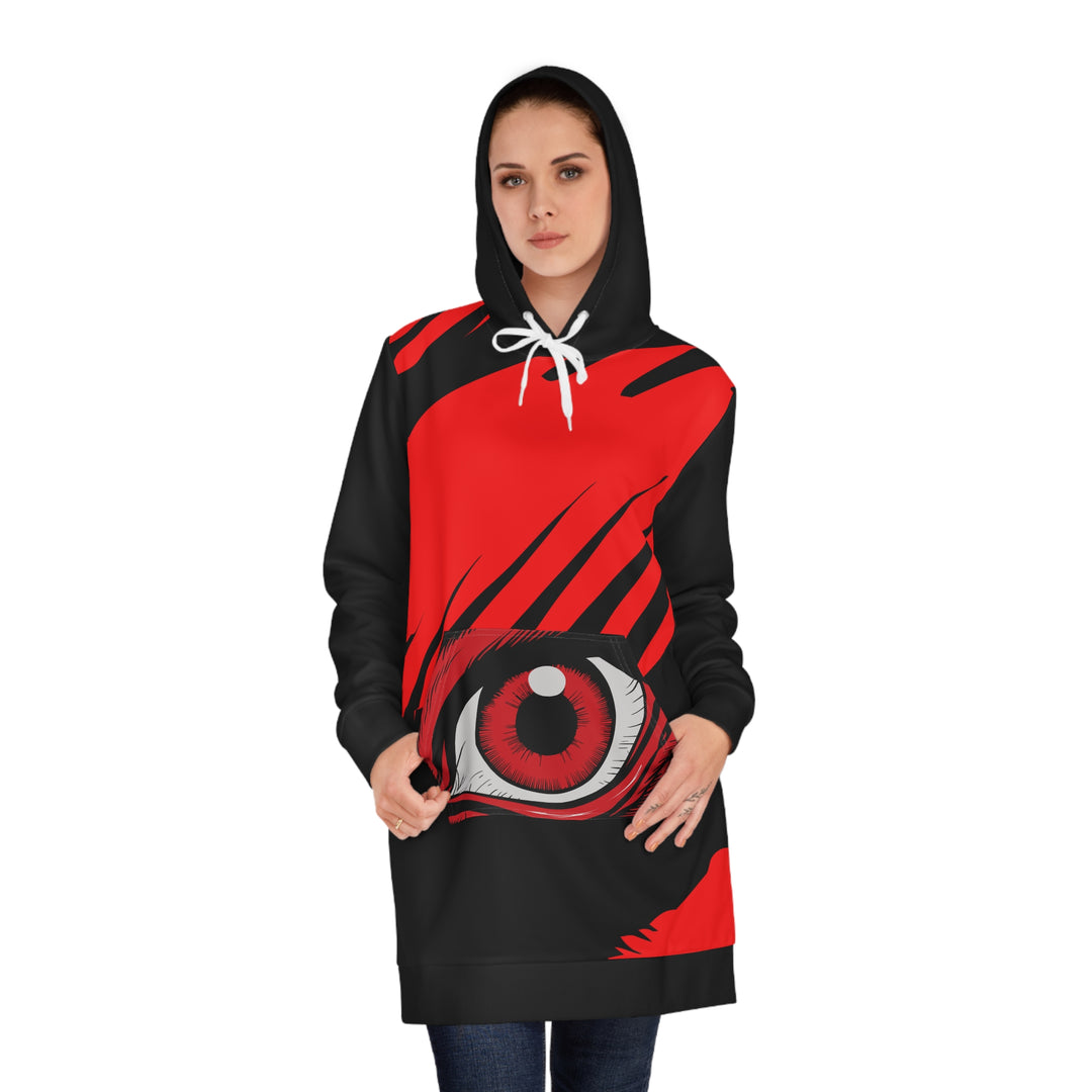 Women's Hoodie Dress - Red Eye